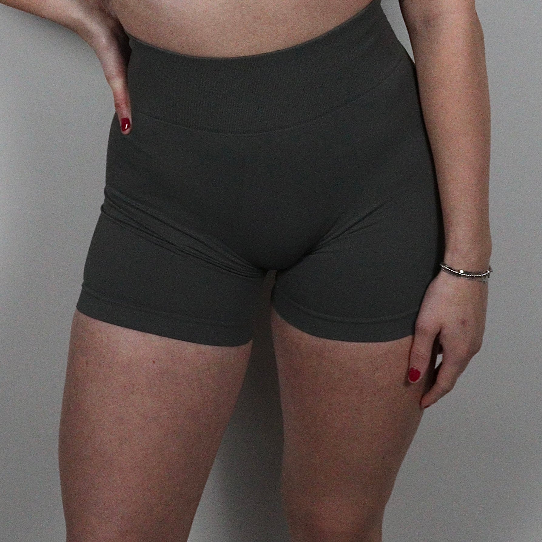 Highwaist shorts Grey